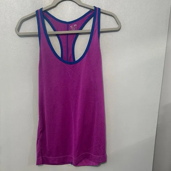 C9 by Champion Womens Tank Top Purple Blue Racerback Loose Fit Medium - Image 2