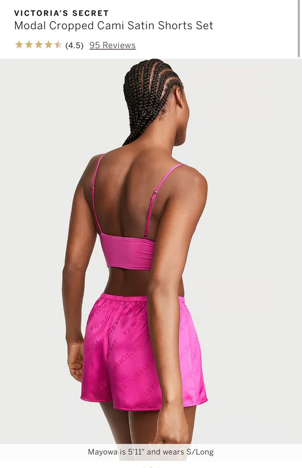 Victoria's Secret Cami And Satin Short Set - Image 2