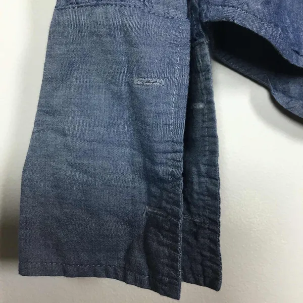 Love 21 Denim 100% Cotton Minimalist Clean Girl Casual Button‎ Down Shirt M - Image 8