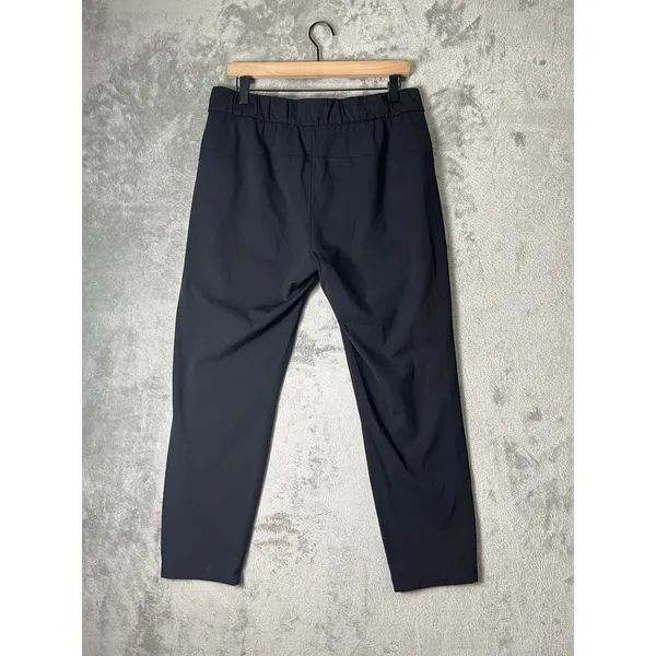 Lululemon On The Fly Pant Athletica Black Drawstring Travel Stretch Pants 10 - Image 3