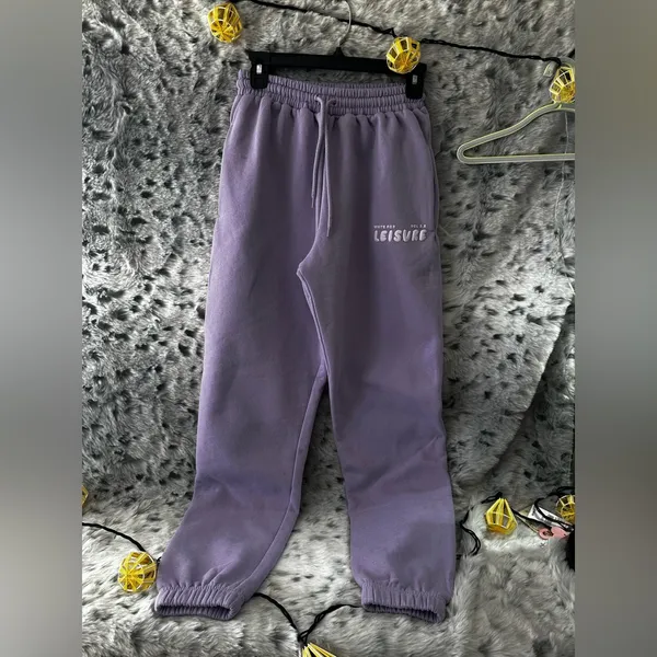 Whitefox xs womens purple leisure sweatpants nwot - Image 3