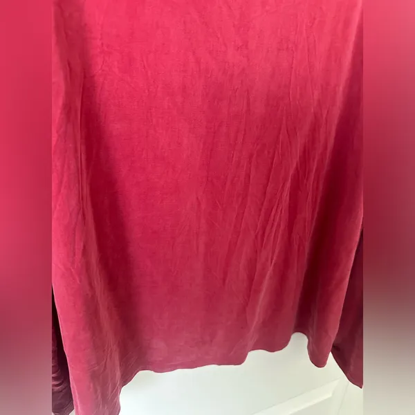 Eileen Fisher Rose Blush Mock neck Long Sleeve Top - Image 6
