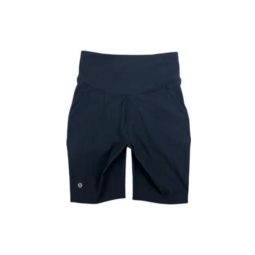 Lululemon‎ Base Pace 8" High-Rise Ribbed Black Shorts Nulux Size 4 - Image 3