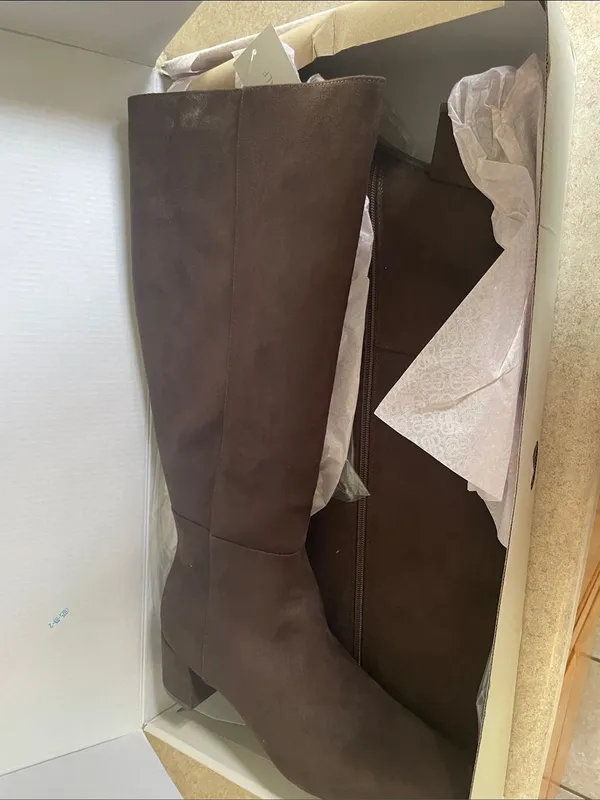 Bandolino Dark Brown Over-the-Knee Suede Boots - Image 2