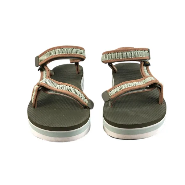TEVA Platform Universal Mesh Sandals Women 9 Green Breezy Outdoor Resort boho - Image 5