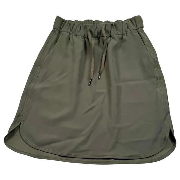 Lululemon On the Fly Skirt Women 6 Sage Green Drawstring Athletic Athleisure - Image 2