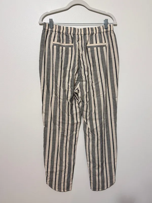 Marine Layer Allison Pull-On Pants Women’s Size Medium Lightweight Stripe - Image 7