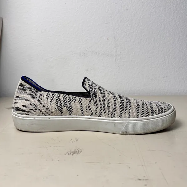 Rothy’s The Sneaker‎ Maritime Tiger Blue Ivory Retired Women’s 10.5 - Image 6