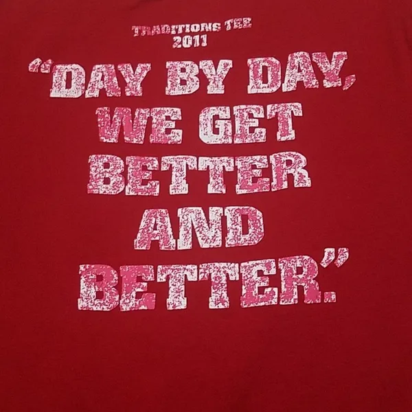 Red Nebraska Huskers Adidas Short Sleeve Tee (M) - Image 6