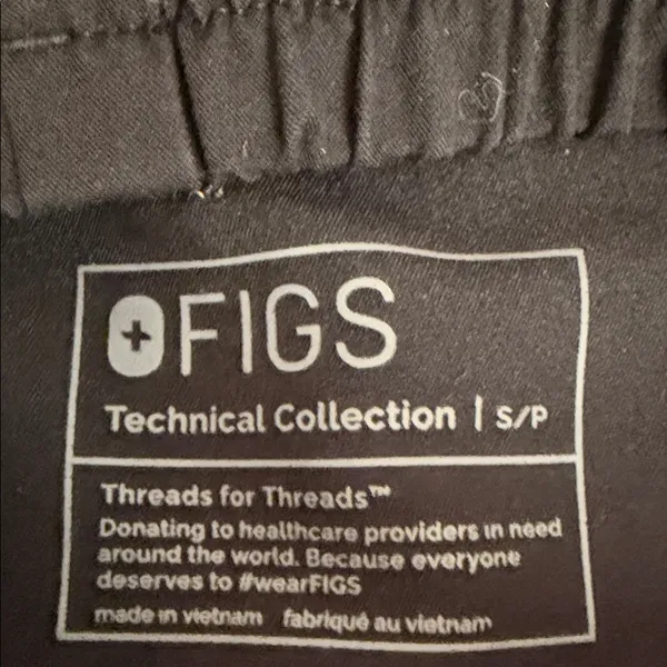 FIGS high waisted Black Jogger scrub pants - Image 5