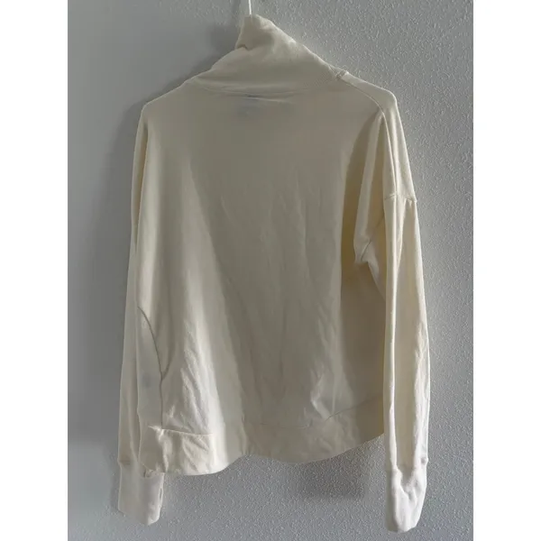 Sweaty Betty Harmonise Sweatshirt Womens Small Cream Cowl Neck Gym Workout‎ Yoga - Image 2