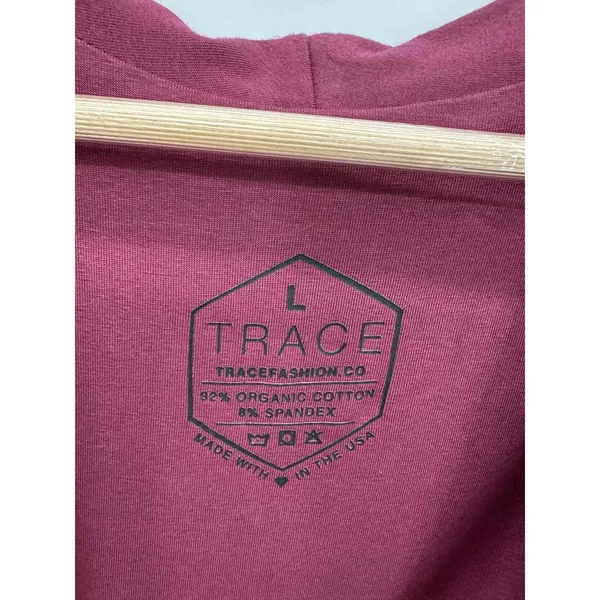 Trace Fashion Womens Magenta Blazer Jacket Organic‎ Cotton Size L Sustainable - Image 5