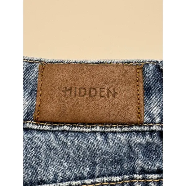 Hidden Jeans Happi Split Hem Straight‎ Leg Jeans 27 Distressed Cotton High Rise - Image 9