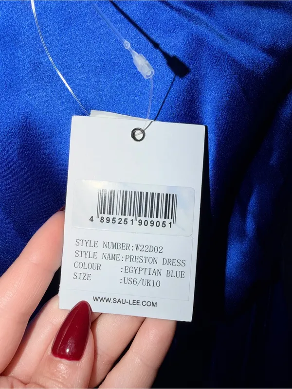Sau Lee x Revolve One Shoulder Preston Dress - Egyptian Blue - Image 10