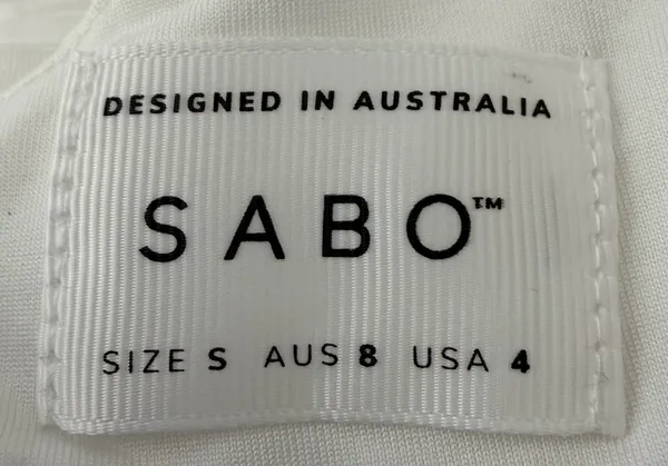 Sabo Skirt Davo Pleated Crop Top in White - Image 2