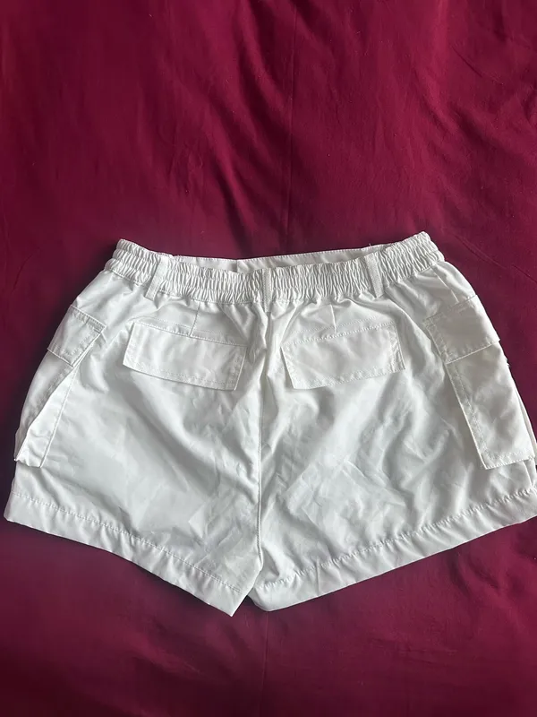 Boutique Nylon Shorts White Size M - Image 4