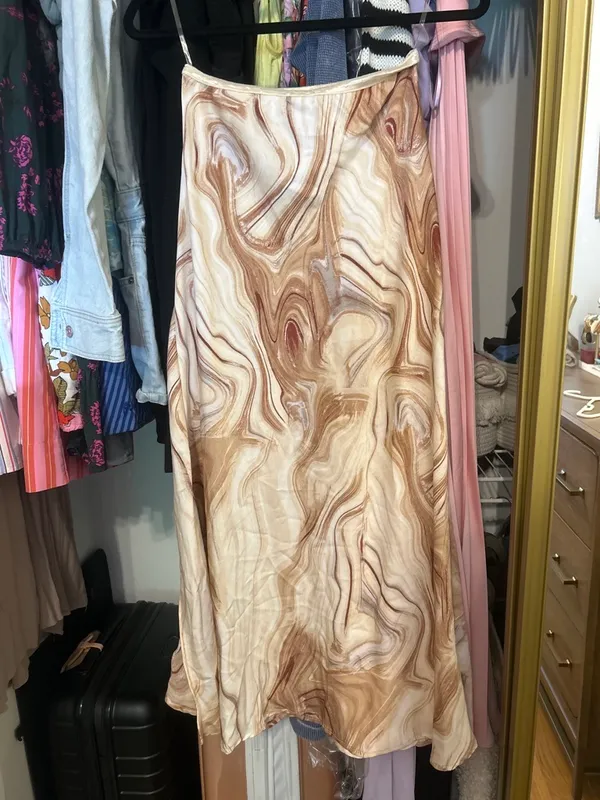 Sans Souci Brown Marble Maxi Skirt  - Image 2