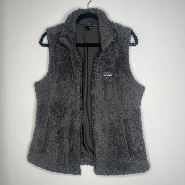 Patagonia Los Gatos Grey Fleece Vest Size XL - Image 2