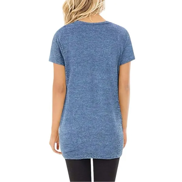 Sampeel brand denim blue soft tunic with twisted knot hem! New - Image 4