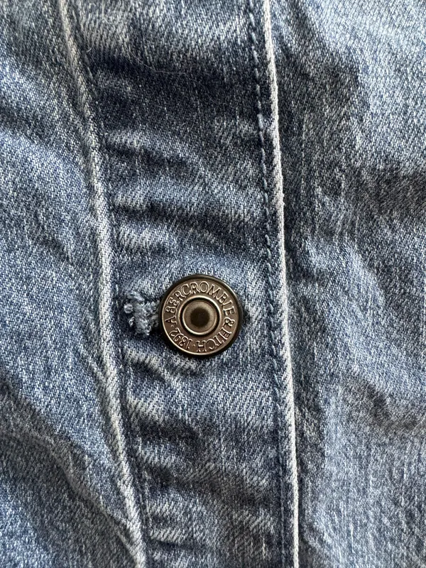 Abercrombie and Fitch mini denim dress - Image 5