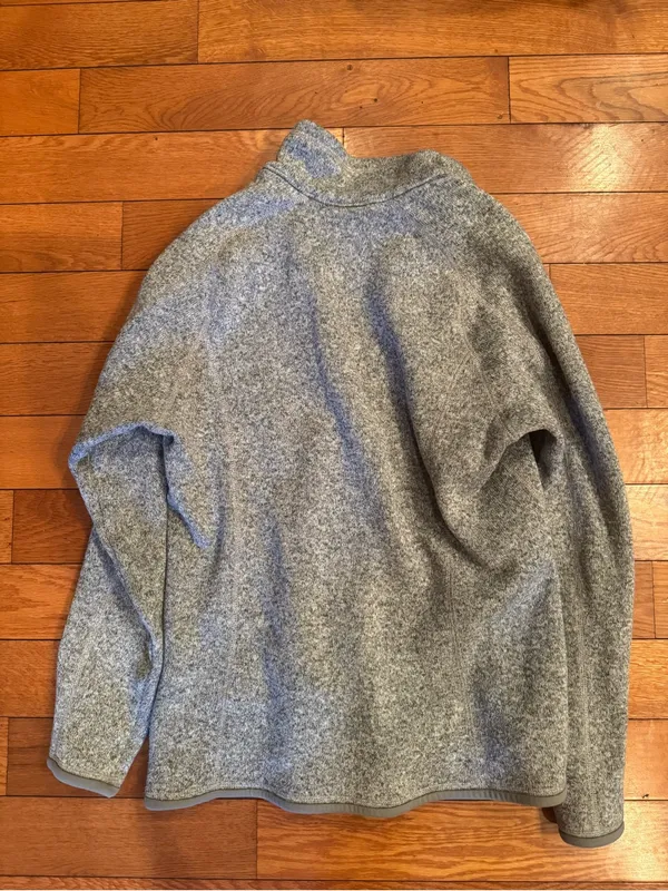 Patagonia Women's Better Sweater 1/4 Zip Fleece Pullover Size Large EUC GRAY - Image 6