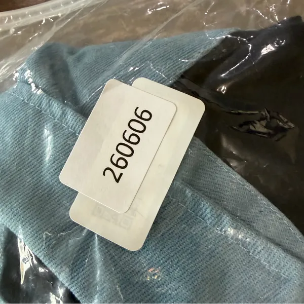 Women's Navy Blue and Light Blue Colorway Trim Collared Shirt Size XL #260606 - Image 6