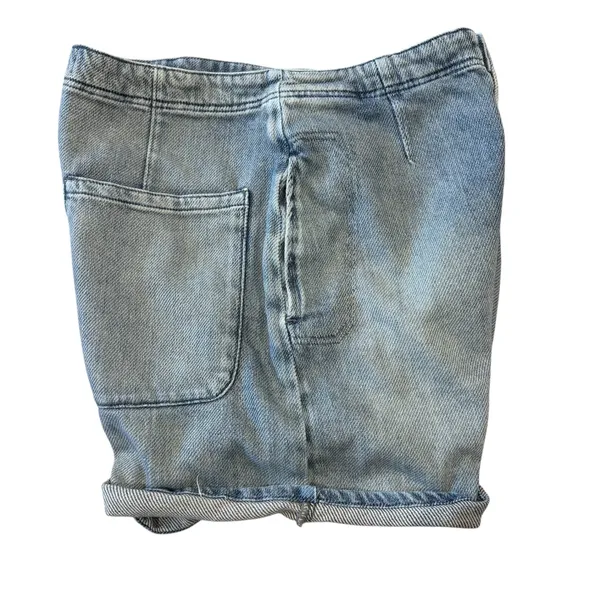 Free People Osaka Denim Shorts Size 27 Medium Wash Relaxed Fit Baggy High Rise - Image 5