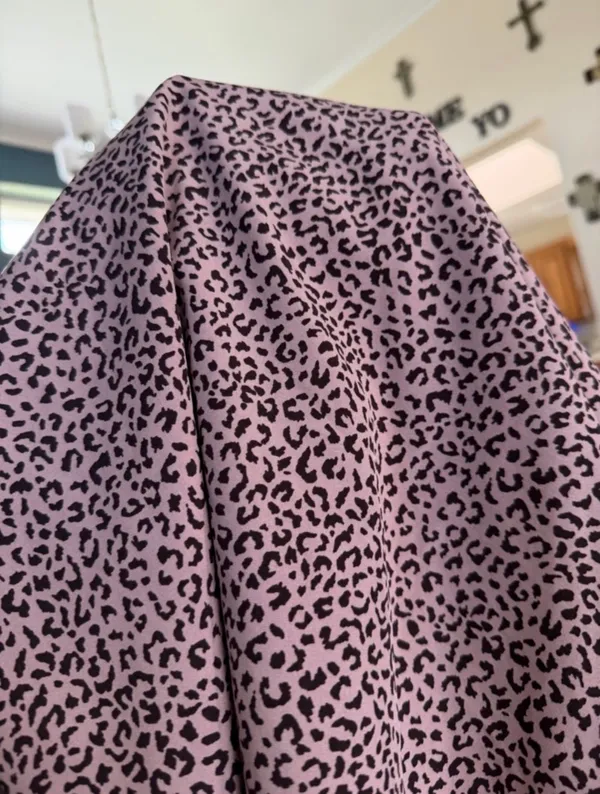 Elevated Interest Leopard Shift Top Purple - Image 4