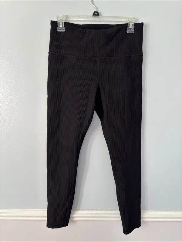 Athleta Elation Ultra High Rise Rib Legging Sz Large Yoga Pilates Pickleball - Image 3