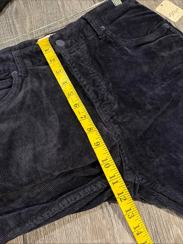 FREE PEOPLE NWT We The Free Deep Trance Dropped Corduroy Jeans / Deep Seas - Image 9