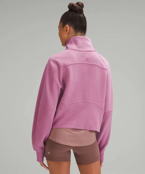 Lululemon Scuba Oversized Funnel Neck Half-Zip Velvet Dust XS/S - Image 2