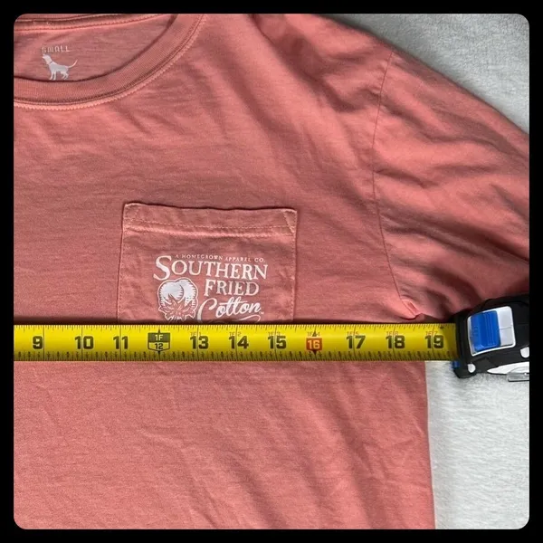 Southern Fried Cotton Shirt Womens Small Pink Long Sleeve Cow Graphic Tee - Image 5