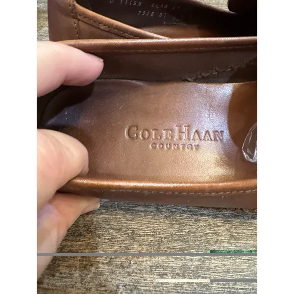 Cole‎ Haan Country Marcy Tassel Woven Brown Leather Loafers Women's Size 8.5 AA - Image 7