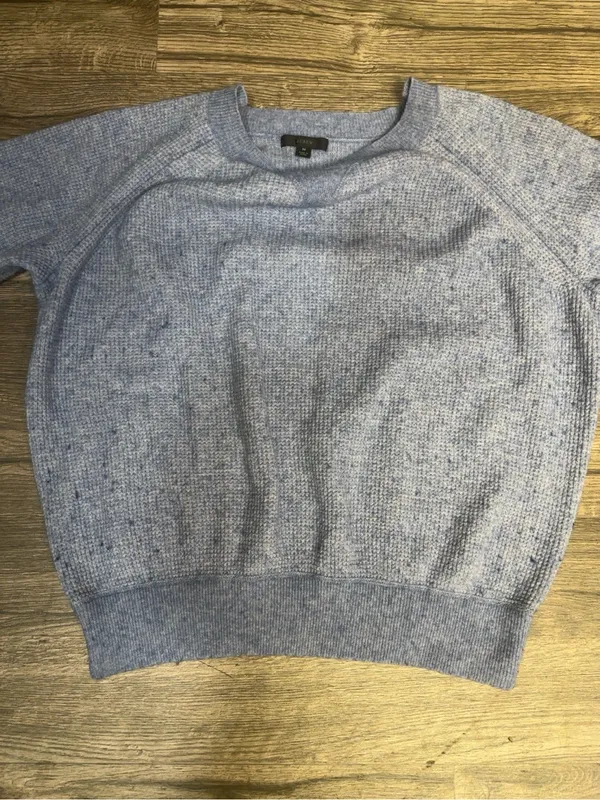 J.Crew Heather Blue Merino Wool Alpaca Blend Sweater Size M - Image 6