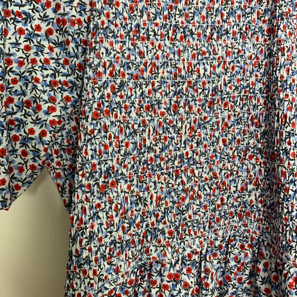 J. Crew Meadow Floral Smocked Midi Dress Cottagecore Prairie Modest Womens XL - Image 8