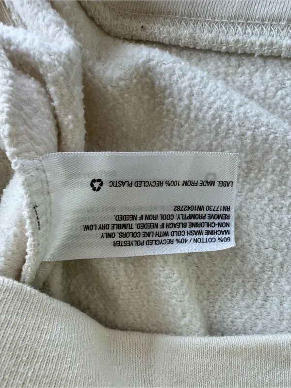 a new day Ivory Cream Quarter-Zip Pullover Sweatshirt Size XL - Image 5