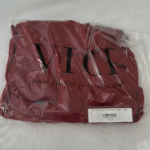 VICI | Hey Bella Satin Cowl Neck Maxi Dress - Image 5