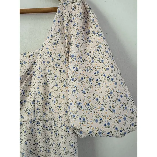NWT Glamorous Bloom Maternity Ditsy Floral Smocked Straight Leg Jumpsuit Sz XS - Image 6