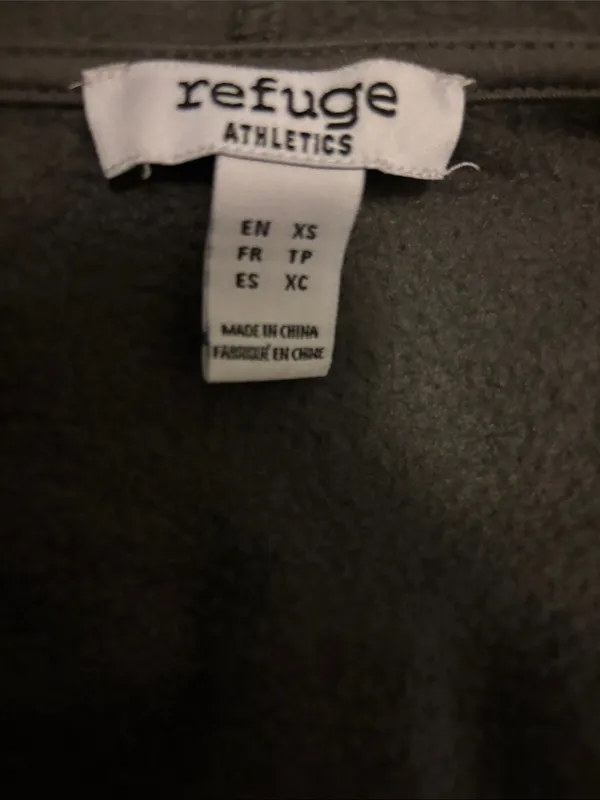 Arizona XS Cropped Zip Hoodie Jacket - Gray - Image 3