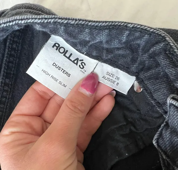 Free People Black High Rise Slim Leg Jeans - Image 7