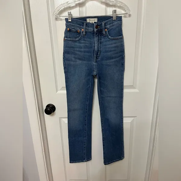 Madewell‎ Slim Demi-Boot Jeans in Enright Wash Cotton / Hemp Blend Size 23 - Image 3