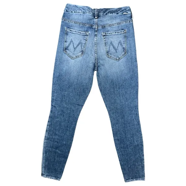 Mother Denim Women’s Size 27 Popism Blue The Looker High Rise Ankle Skinny Jeans - Image 7