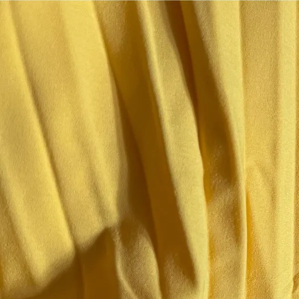 Yellow One Shoulder Pleated Mini Dress -Large /10-12 - Image 3