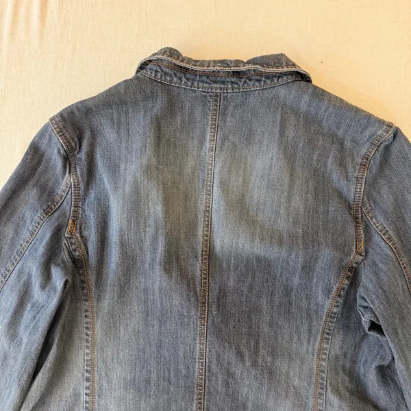 Riders Copper Collection XL Y2K Embroidered Denim Blazer Western Boho - Image 12