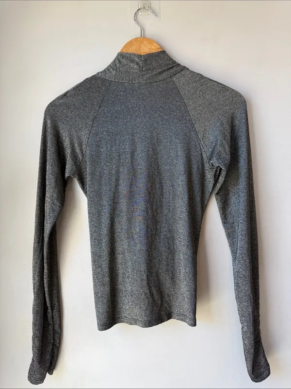 Vtg Cache Metallic Stretchy Top Jewel Plunging Neckline - Image 3