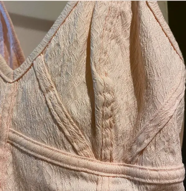 Embroidered Pink Mini Bodycon Dress - Image 5