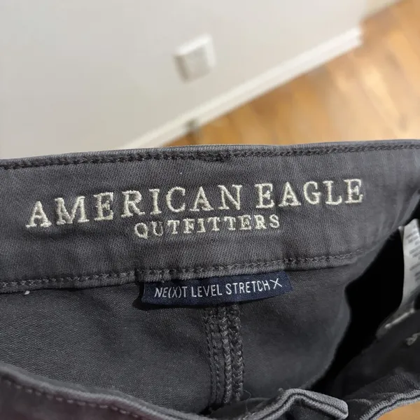 American Eagle AE High Rise Jegging Next Level Stretch Dark Gray Size 10 Utility - Image 7