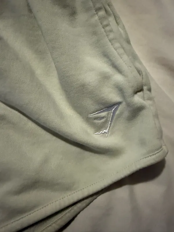 Gymshark pale yellow sweat shorts - Image 2