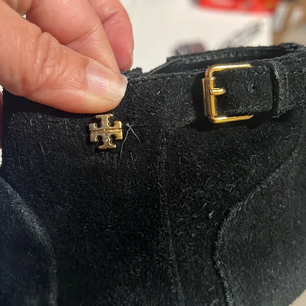 Tory Burch, Milan suede black ankle boots women’s size 6 - Image 8