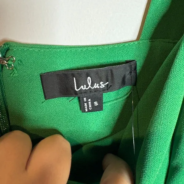 NWT Lulus Vibrant Allure Green Square Neck Sleeveless Bodycon Midi Dress - Image 5